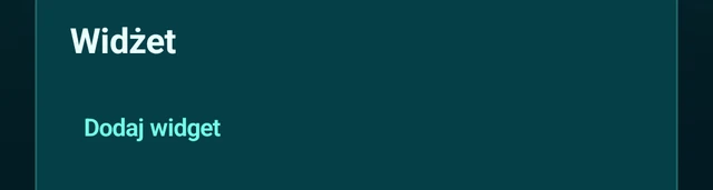 Ustawienia DOBIERO, sekcja Widżet z przyciskiem Dodaj widget